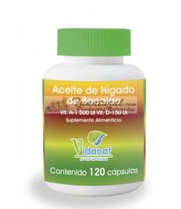 Aceite De Higado Bacalao 120 Cap – Vidanat