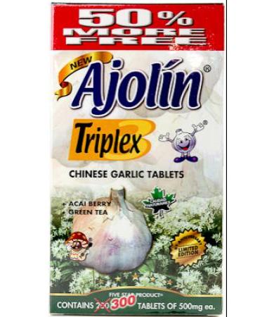 AJOLIN TRIPLEX 300 TAB NATURAMEX