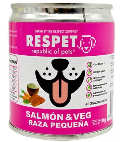 ALIMENTO PARA PERRO SALMON Y VEGETALES 210 G RESPET