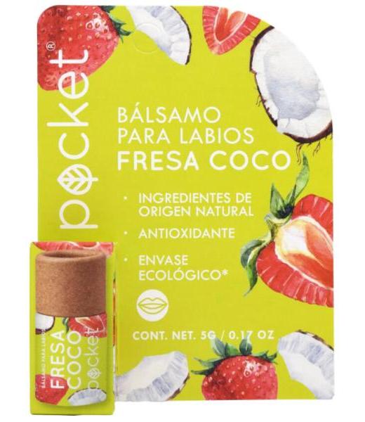 BALSAMO PARA LABIOS FRESA COCO 5 G POCKET