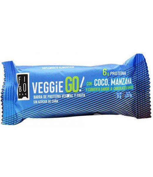BARRA PROTEINA VEGETAL CUBIERTA CHOCOLATE BLANCO COCO MANZANA 42 P 8