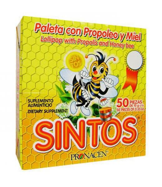 BOLSA PALETA SIN TOS C PROP.Y MIEL (EXHIBIDOR )10GR. 50 PZAS PRONACEN