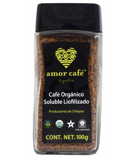 CAFE ORGANICO SOLUBLE LIOFILIZADO 100 G AMOR CAFE