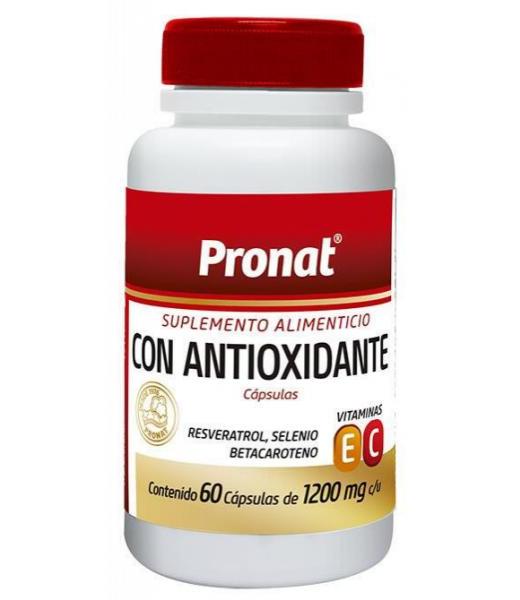 CAPS. ANTIOXIDANTE C 60 RESVERATROLSELENIO Y BETACAROTENO PRONAT