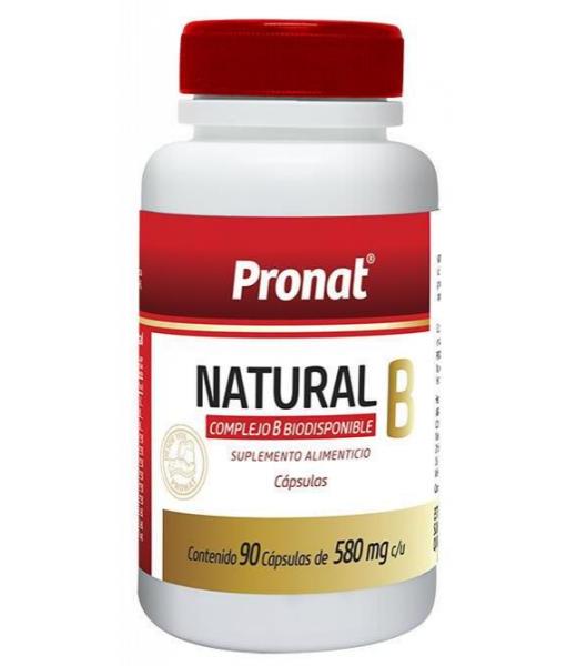 CAPS. NATURAL B C 90 500 MG COMPLEJO B-BIODISPONIBLE PRONAT