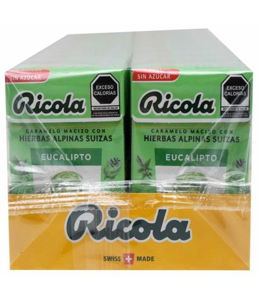 CARAMELO HIERBAS EUCALIPTO 27.5 G RICOLA P 20