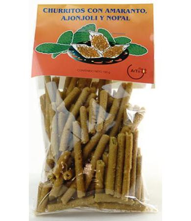CHURRITOS DE AMARANTO AJONJ Y NOPAL 100 G ARTE AMARANTO C 10