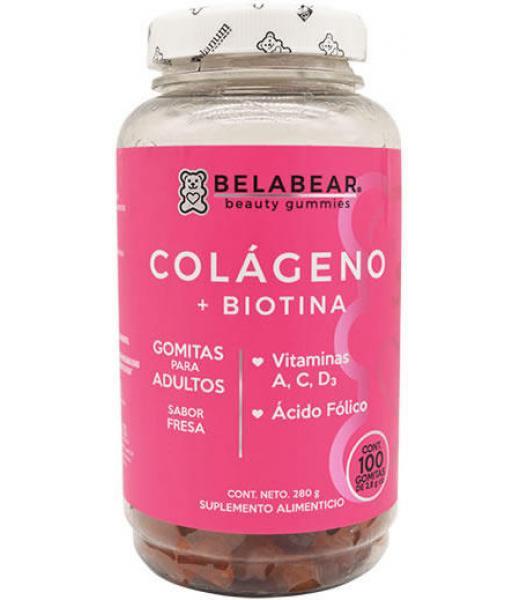 COLAGENO MAS BIOTINA GOMITAS 280 G BELABEAR