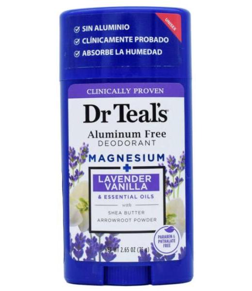 DESODORANTE SIN ALUMINIO VAINILLA LAVANDA 75 G DR TEALS