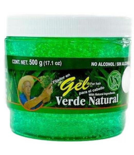 FIJADOR EN GEL PARA EL CABELLO VERDE NATURAL 500GR VERDE NATURAL