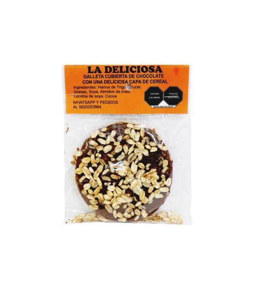 GALLETA CUBIERTA DE CHOCOLATE CON AVENA LA GRAN NATURISTA