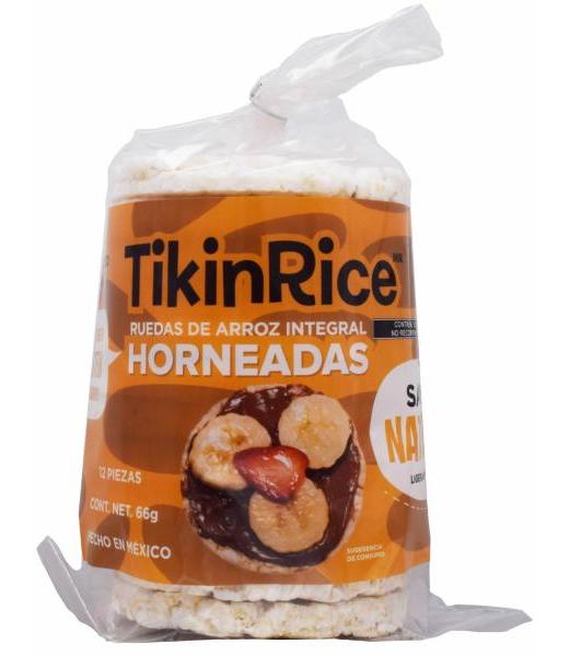 GALLETA DE ARROZ INTEGRAL 66 G TIKINRICE