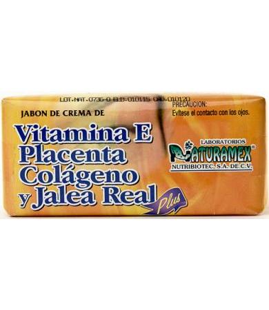 JABON DE COLAGENO PLACENTA Y VIT E 100 G NATURAMEX