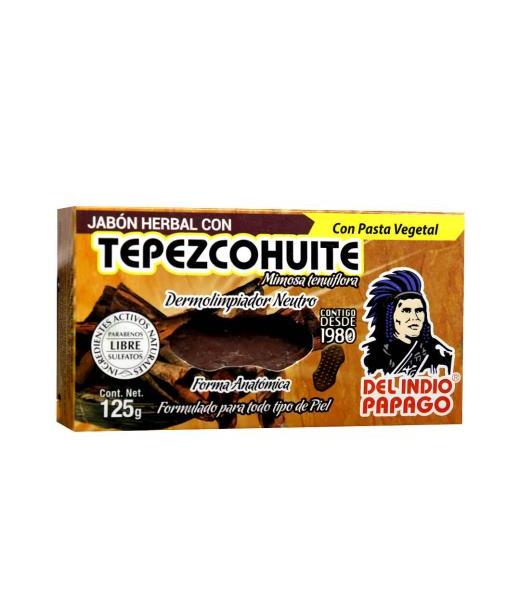 JABON NEUTRO CON TEPEZCOHUITE 125GR TEPEZCOHUITE DEL INDIO PAPAGO