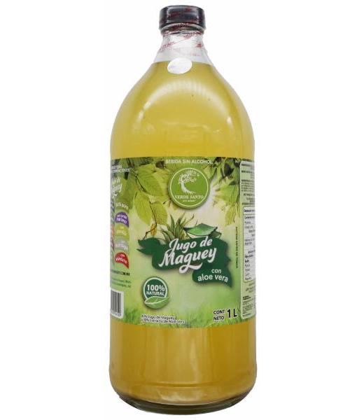 JUGO DE MAGUEY ALOE VERA 1 L VERDE SANTO