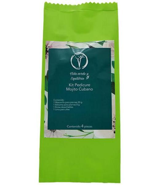 KIT PEDICURE MOJITO CUBANO 1 APLICACION VIDA VERDE Y E.