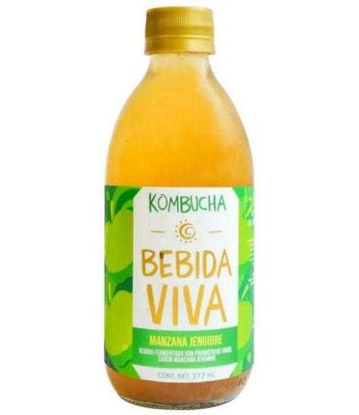 KOMBUCHA MANZANA JENGIBRE 377 ML BEBIDA VIVA