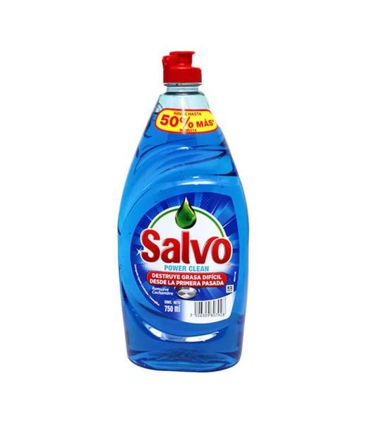 LAVATRASTES SALVO LIQUIDO POWER CLEAN 750 ML