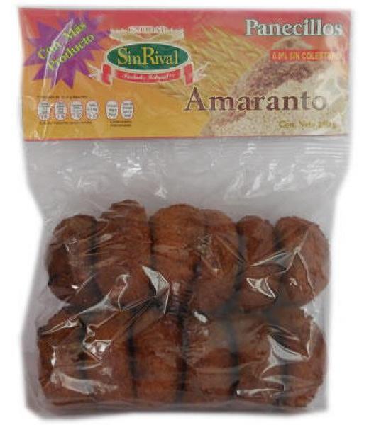 PANECILLOS INTEGRALES SIN AZUCAR DE AMARANTO SIN RIVAL