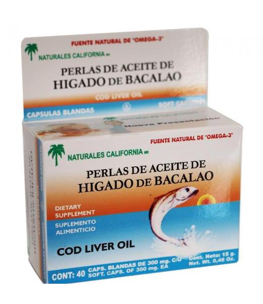 PERLAS ACEITE DE HIGADO DE BACALAO C 40 NATURALES CALIFORNIA