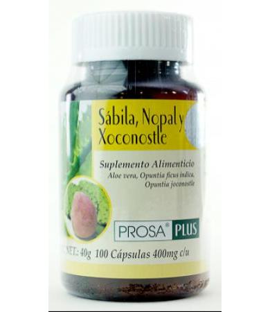 SABILA NOPAL Y XOCONOSTLE PLUS 100 CAP PROSA