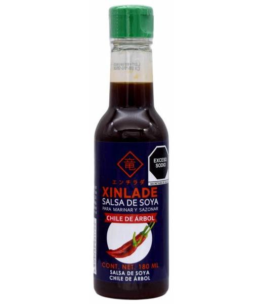 SALSA SOYA CHILE DE ARBOL 180 ML XINLADE