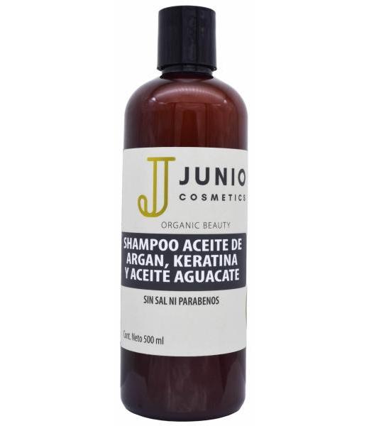 SHAMPOO ACEITE DE ARGAN KERATINA ACEITE AGUACATE 500 ML JUNIO