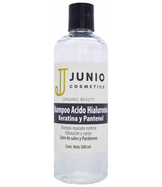 SHAMPOO ACIDO HIALURONICO KERATINA PANTENOL 500 ML JUNIO