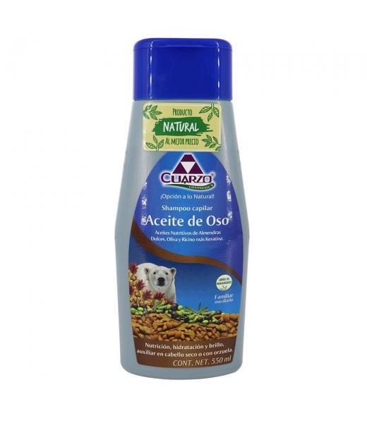 SHAMPOO CAPILAR DE ACEITE DE OSO 550 ML. CUARZO COSMETICS