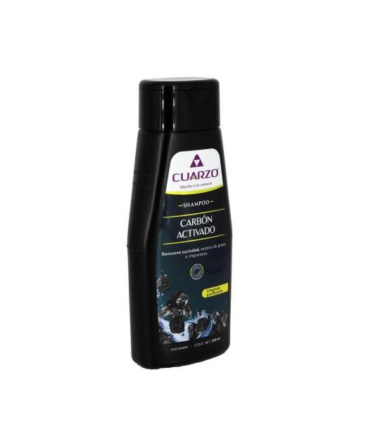 SHAMPOO CAPILAR DE CARBON ACTIVADO 550 ML CUARZO COSMETICS