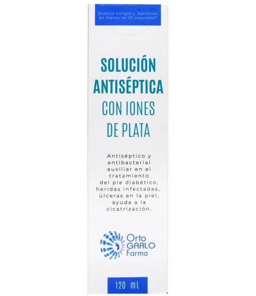 SOLUCION ANTISEPTICA CON IONES DE PLATA 120 ML ORTO GARLO