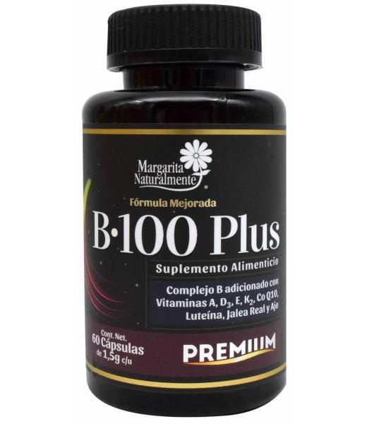 VITAMINA B-100 PLUS 60 CAP MARGARITA NATURAL