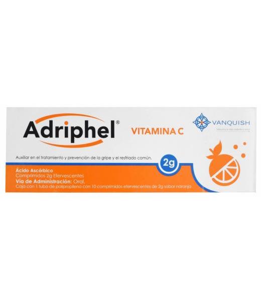 VITAMINA C NARANJA 10 COMPRIMIDOS ADRIPHEL